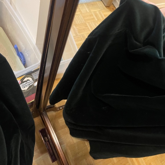 Laura Ashley dark green velvet dress - Picture 14 of 15